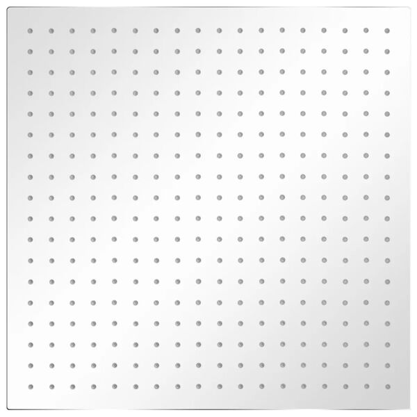 vidaXL Κεφαλή Nτους Βροχή Τετράγωνη 50 x 50 εκ. από Ανοξείδωτο Ατσάλι