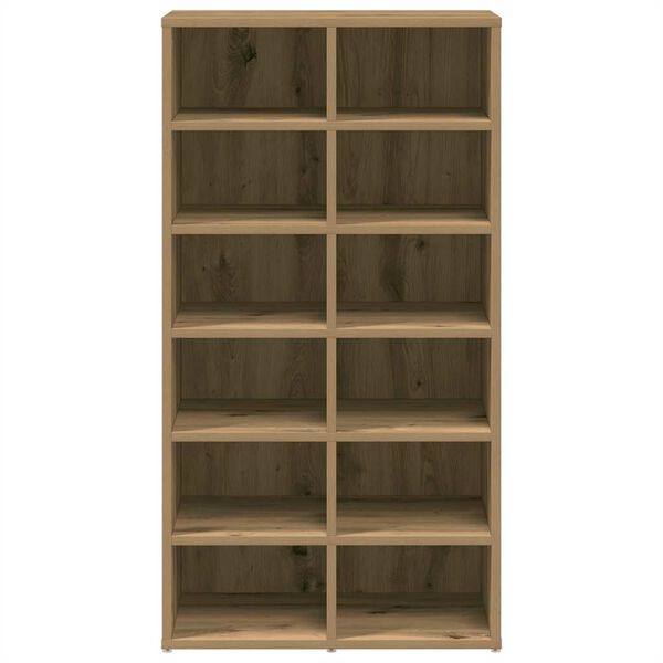vidaXL Ράφι παπουτσιών Artisan Oak 54x34x100,5 cm Κατασκευασμένο ξύλο