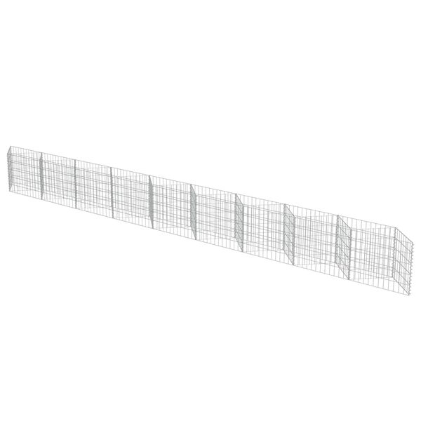 vidaXL Συρματοκιβώτιο Τοίχος 630x30x50 εκ. από Γαλβανισμένο Χάλυβα