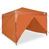 vidaXL Σκηνή Canopy Pop-up Πορτοκαλί 300 x 300 cm ύφασμα