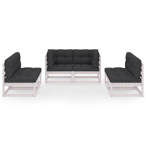 vidaXL &Sigma;&alpha;&lambda;ό&nu;&iota; &Kappa;ή&pi;&omicron;&upsilon; &Sigma;&epsilon;&tau; 6 &Tau;&epsilon;&mu;&alpha;&chi;ί&omega;&nu; &alpha;&pi;ό &Mu;&alpha;&sigma;ί&phi; &Xi;ύ&lambda;&omicron; &Pi;&epsilon;ύ&kappa;&omicron;&upsilon; & &Mu;&alpha;&xi;&iota;&lambda;ά&rho;&iota;&alpha;