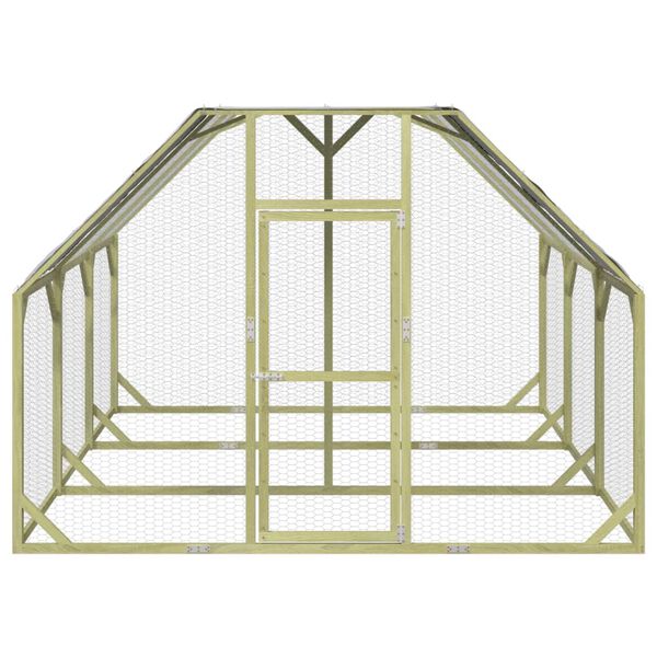 vidaXL Κοτέτσι 268x300x190 εκ. από Μασίφ Εμποτισμένο Ξύλο Πεύκου