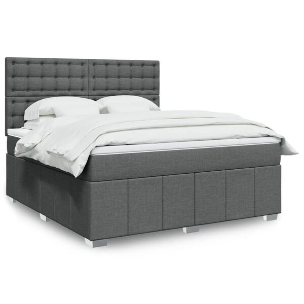 vidaXL &Kappa;&rho;&epsilon;&beta;ά&tau;&iota; Boxspring &mu;&epsilon; &Sigma;&tau;&rho;ώ&mu;&alpha; &Sigma;&kappa;&omicron;ύ&rho;&omicron; &Gamma;&kappa;&rho;&iota; 180x200 &epsilon;&kappa; &Upsilon;&phi;&alpha;&sigma;&mu;ά&tau;&iota;&nu;