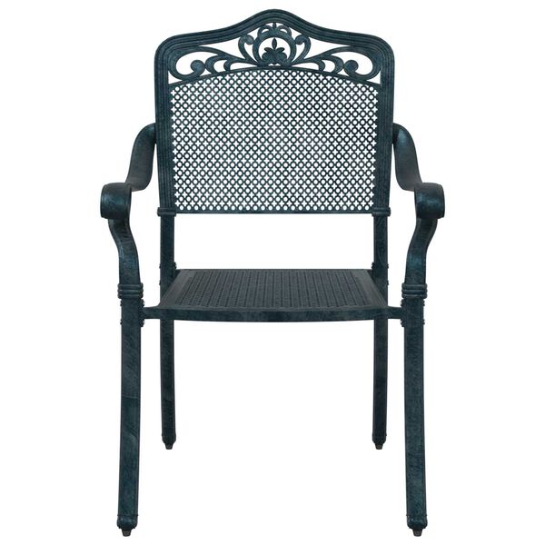 vidaXL Καρέκλα Κήπου 2 pcs Πράσινο 55 x 56.5 x 91εκ Αλουμίνιο