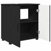 vidaXL Σετ Επίπλων Μπάνιου με συρτάρι 3 pcs Μαύρο 61 x 35 x 64 εκ.