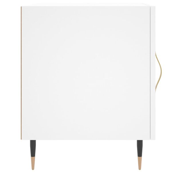 vidaXL Κομοδίνα 2 τεμ. Λευκά 40 x 40 x 50 εκ. από Επεξεργασμένο Ξύλο