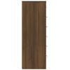 vidaXL Ντουλάπι με 6 Συρτάρια Καφέ Δρυς 50x34x96 εκ Επεξεργασμένο Ξύλο