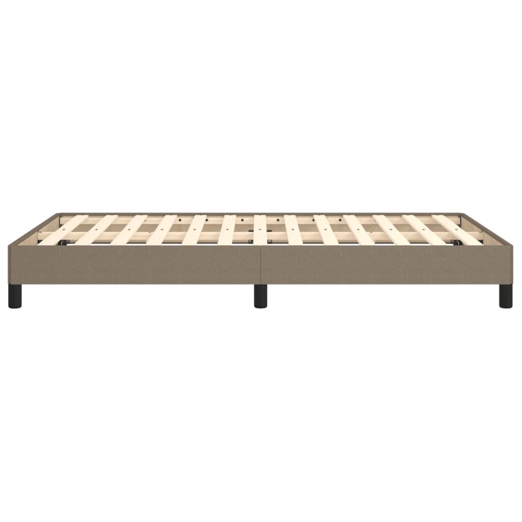 vidaXL Σκελετός Κρεβατιού Χωρίς Στρώμα Taupe 120x200 εκ. Υφασμάτινο