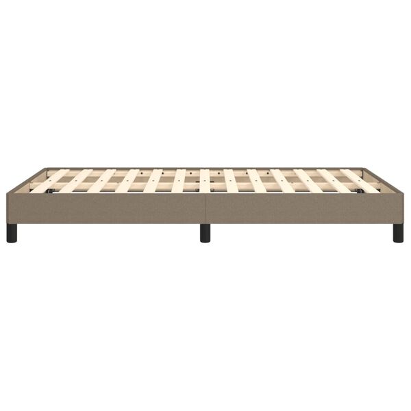 vidaXL Σκελετός Κρεβατιού Χωρίς Στρώμα Taupe 120x200 εκ. Υφασμάτινο