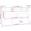 vidaXL Κεφαλάρι Με Αποθηκευτικό Χώρο Γκρι Sonoma 220x18,5x104,5 εκ.
