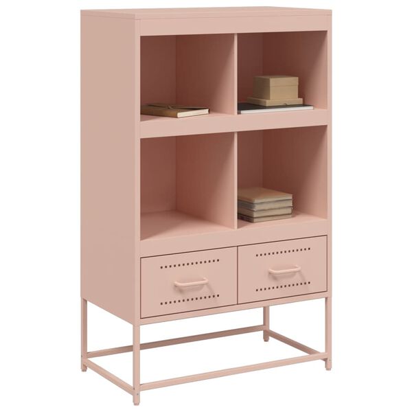 vidaXL Ντουλάπα Ροζ 68 x 39 x 111,5 εκ. από Χάλυβα