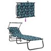 vidaXL Πτυσσόμενη ξαπλώστρα 2 pcs Πράσινο 56 x 190 x 81εκ ύφασμα