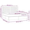 vidaXL &Kappa;&rho;&epsilon;&beta;ά&tau;&iota; Boxspring &mu;&epsilon; &Sigma;&tau;&rho;ώ&mu;&alpha; &Sigma;&kappa;&omicron;ύ&rho;&omicron; &Pi;&rho;ά&sigma;&iota;&nu;&omicron; 180x200&epsilon;&kappa;. &Beta;&epsilon;&lambda;&omicron;ύ&delta;&iota;&nu;&omicron;