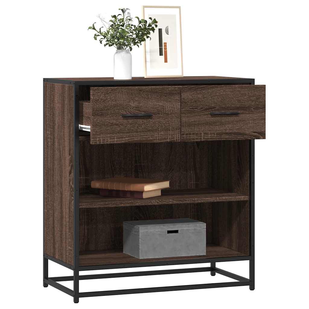 vidaXL Συρταριέρα καφέ δρυς 68x35x76 cm Κατασκευασμένο ξύλο