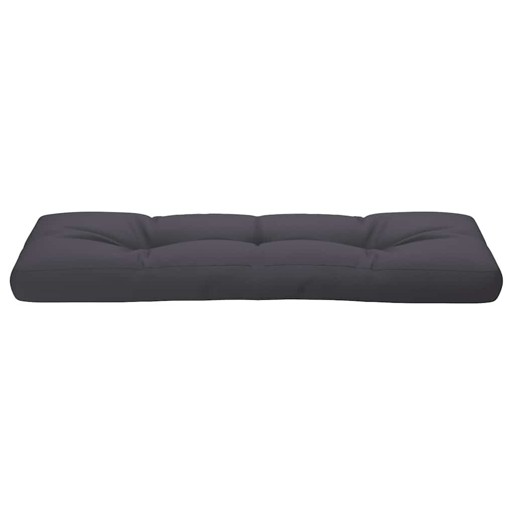 vidaXL Μαξιλάρι Παλέτας Ανθρακί 120 x 40 x 12 εκ. Υφασμάτινο