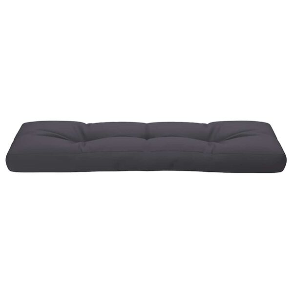 vidaXL Μαξιλάρι Παλέτας Ανθρακί 120 x 40 x 12 εκ. Υφασμάτινο