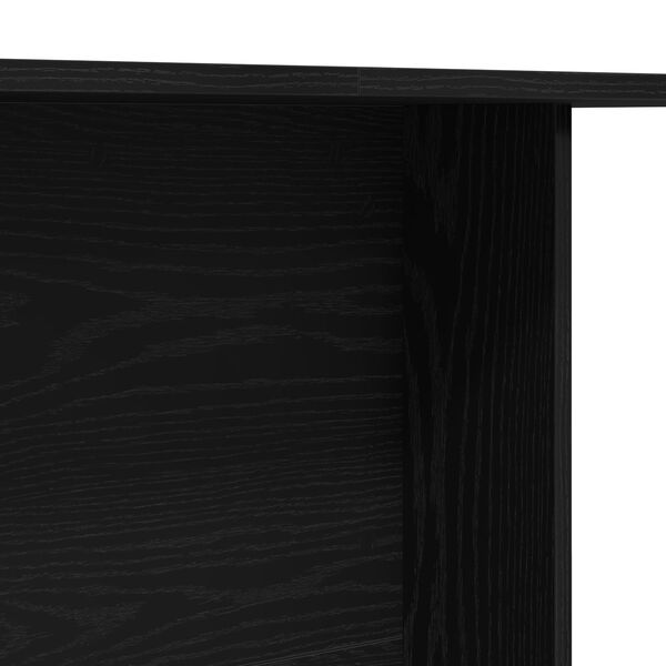 vidaXL Τραπέζι Τραπεζαρίας Μαύρη Δρυς 110x60x75 εκ Επεξεργασμένο Ξύλο