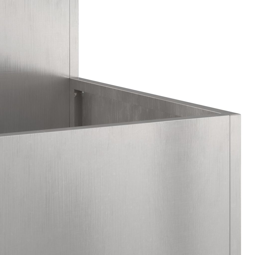 vidaXL Γλάστρα Κήπου 100x100x48 εκ Ανοξείδωτο Ατσάλι