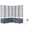 vidaXL &Gamma;&lambda;ά&sigma;&tau;&rho;&alpha; &Kappa;ή&pi;&omicron;&upsilon; 5 &tau;&mu;&chi;. &Alpha;&nu;&omicron;&iota;&chi;&tau;ό &Gamma;&kappa;&rho;&iota; 120 x 120 x 142 cm PP