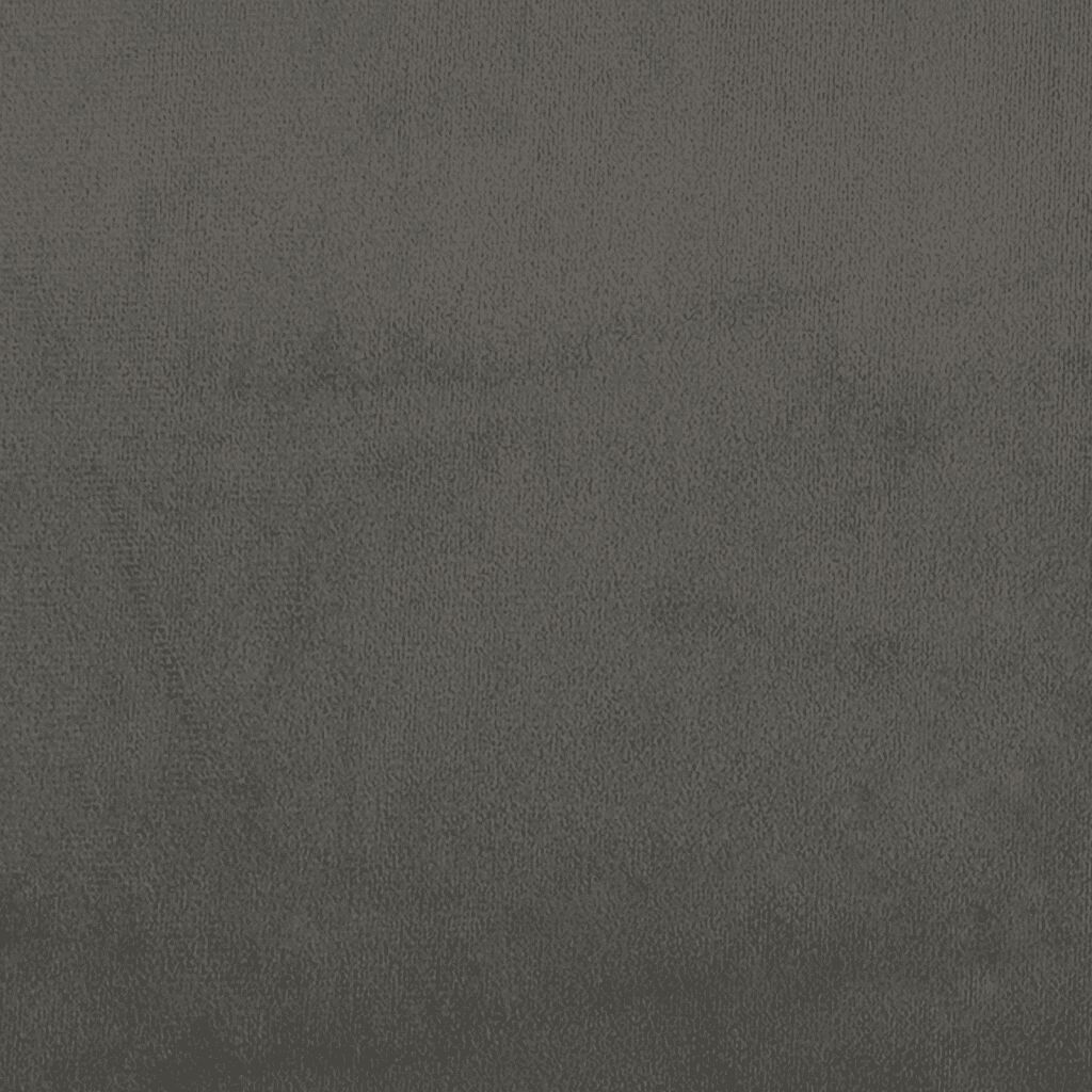 vidaXL Κρεβάτι Boxspring με Στρώμα & LED Σκ. Γκρι 140x200εκ. Βελούδινο