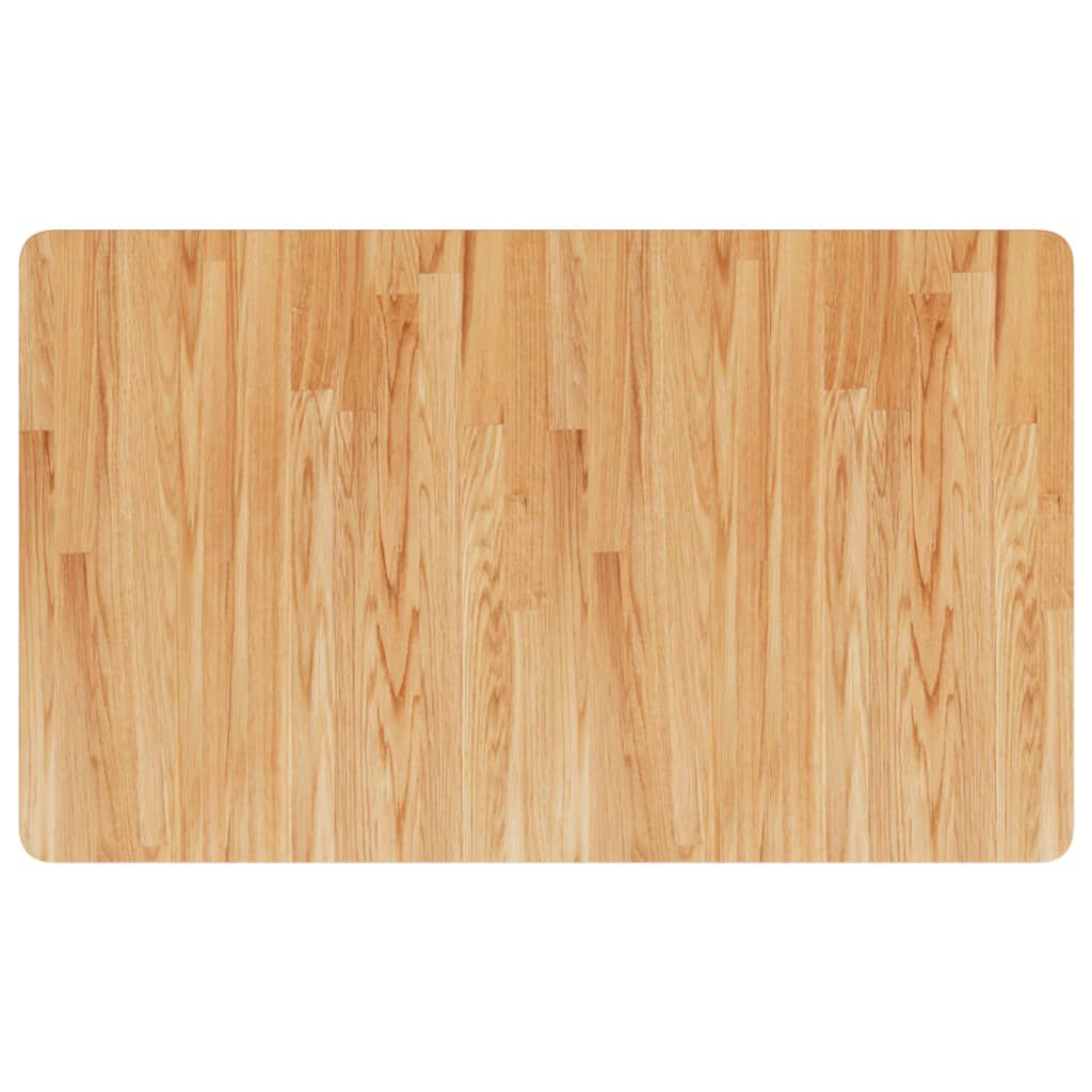 vidaXL Πάγκος Εργασίας Ορθογώνιος 100x60x(71,5-98) εκ Μασίφ Ξύλο Δρυός