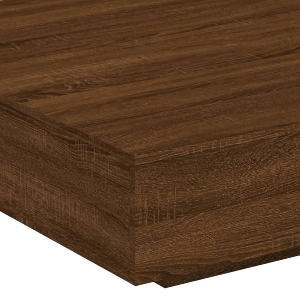 vidaXL Τραπεζάκι Σαλονιού Καφέ Δρυς 100x100x31 εκ. Επεξεργασμένο Ξύλο
