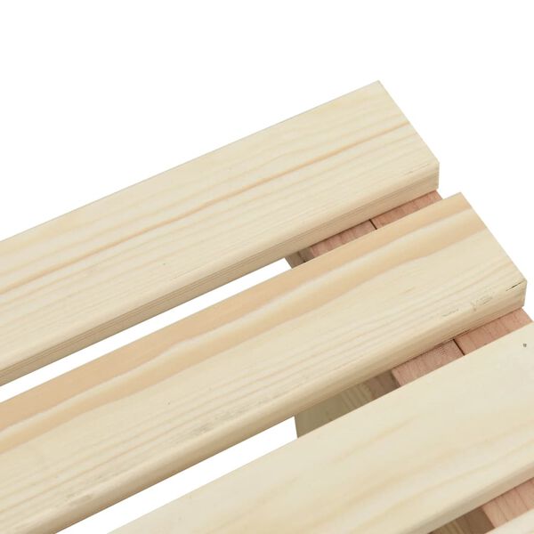 vidaXL Υποπόδιο Κήπου 40 x 36,5 x 38,5 εκ. από Μασίφ Ξύλο Ελάτης