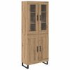 vidaXL Highboard 2 pcs Artisan Oak 69,5 x 34 x 180 &epsilon;&kappa;.