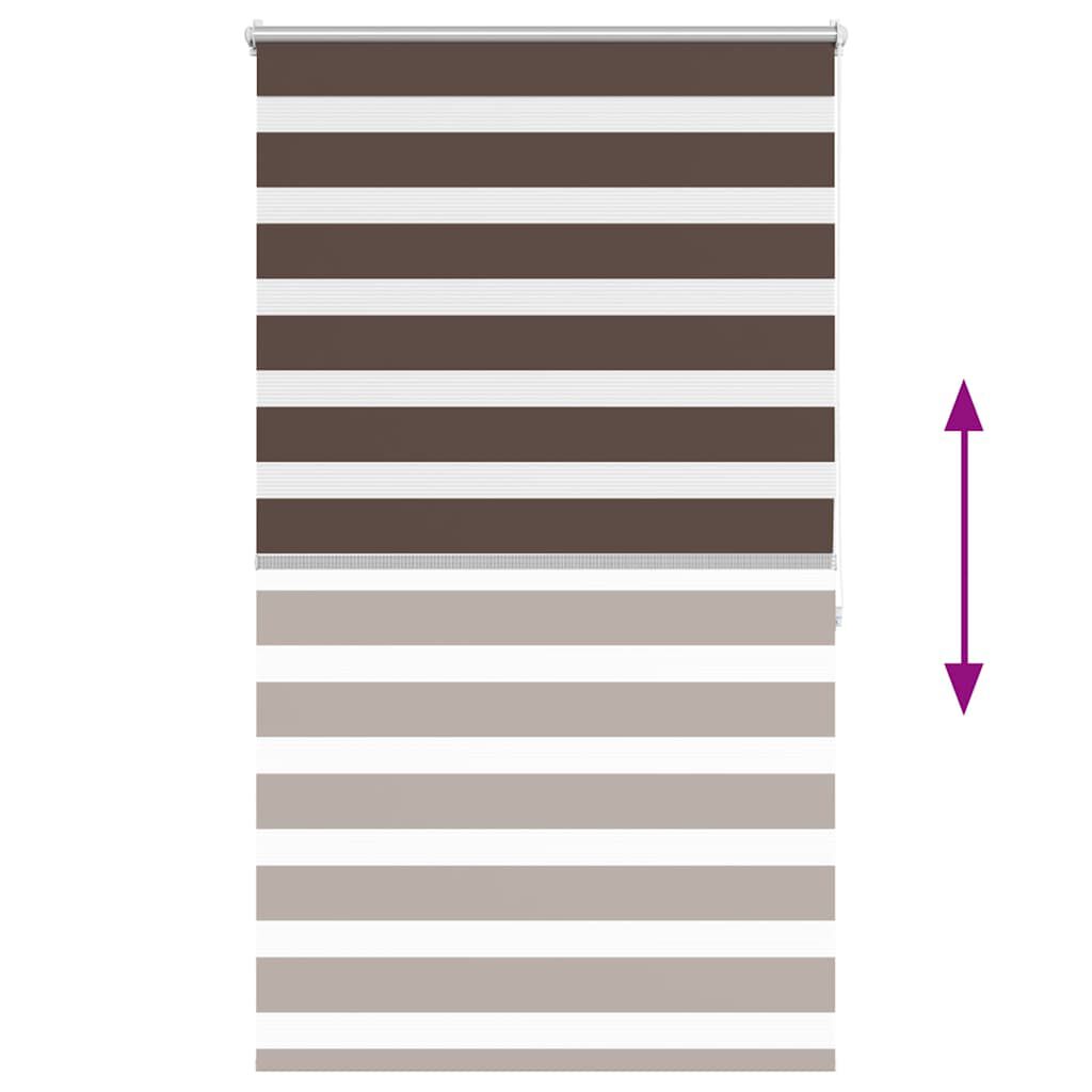 Σύστημα Σκίασης Ρόλερ Zebra Καφέ 100 x 175 εκ.