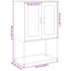 vidaXL Highboard Ροζ 68x39x107 cm Ατσάλι