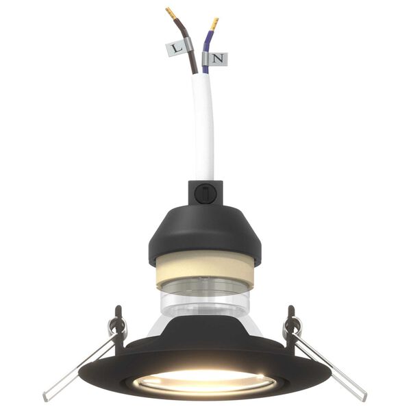 vidaXL Spotlights με προβολείς 6 pcs Μαύρο 9 x 9 εκ. Μέταλλο