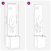 vidaXL Οθόνη Ιδιωτικότητας Κήπου Ασημί 32 x 140 εκ. Ανοξείδωτο ατσάλι