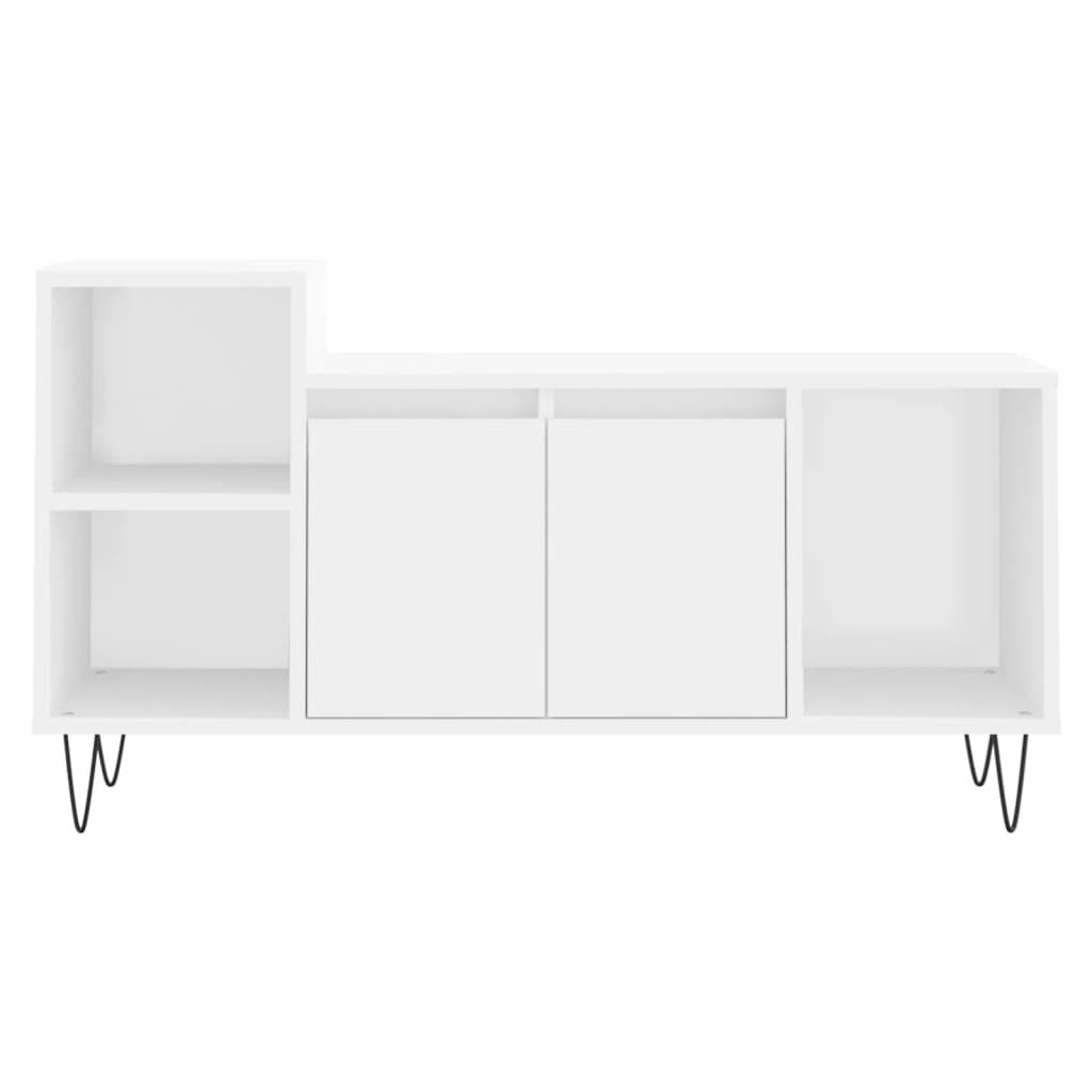 vidaXL Έπιπλο Τηλεόρασης Λευκό 100 x 35 x 55 εκ. Επεξεργασμένο Ξύλο