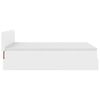 vidaXL Οθωμανικό κρεβάτι με στρώμα Λευκό 140x200cm Faux Leather