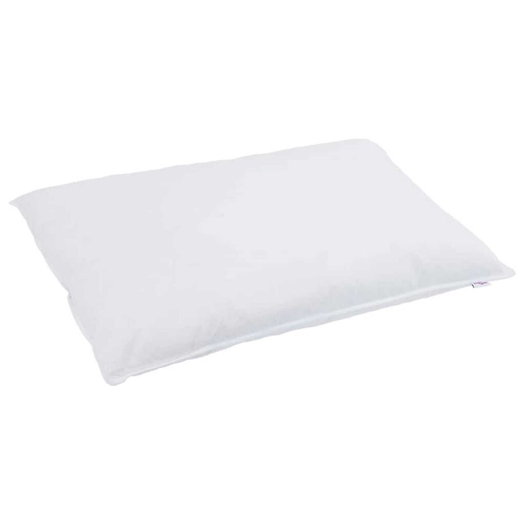 vidaXL Σετ Κουβέρτας με μαξιλάρι 2 pcs Λευκό 140 x 220 cm Πούπουλο