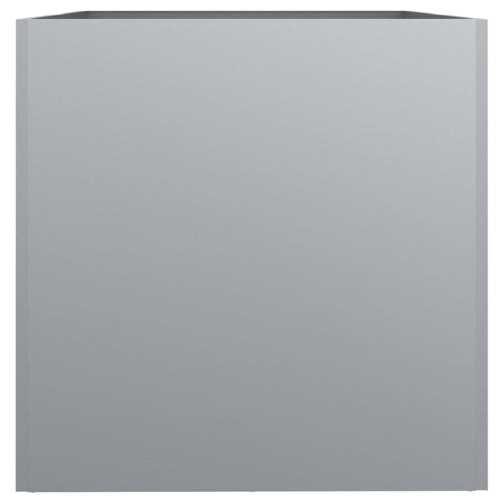 vidaXL Ζαρντινιέρα Ασημί 62x40x39 εκ. από Γαλβανισμένο Χάλυβα