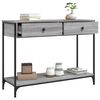 vidaXL Τραπέζι Κονσόλα Γκρι Sonoma 100x34,5x75 εκ. Επεξεργασμένο Ξύλο
