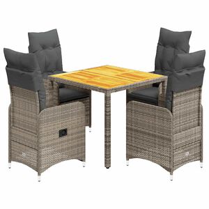 vidaXL &Sigma;&epsilon;&tau; &Epsilon;&pi;ί&pi;&lambda;&omega;&nu; Bistro &Kappa;ή&pi;&omicron;&upsilon; 5 &tau;&epsilon;&mu;. &Gamma;&kappa;&rho;&iota; &Sigma;&upsilon;&nu;&theta;&epsilon;&tau;. &Rho;&alpha;&tau;ά&nu; &mu;&epsilon; &Mu;&alpha;&xi;&iota;&lambda;ά&rho;&iota;&alpha;
