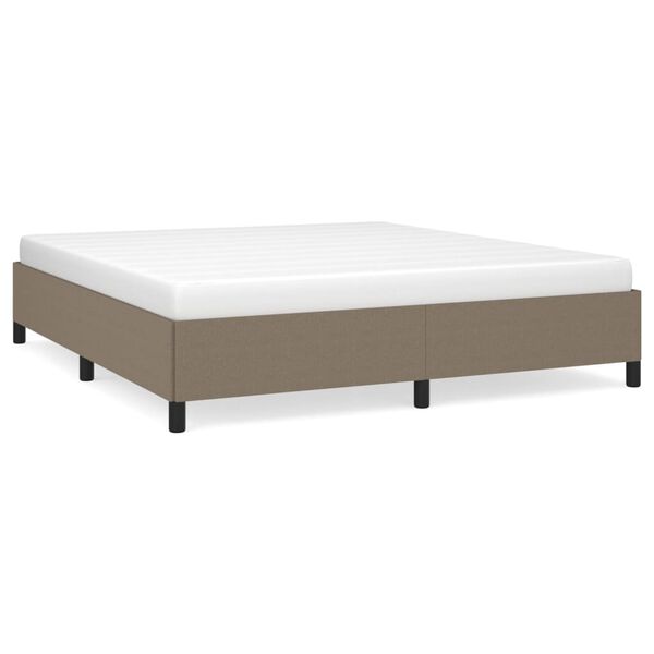 vidaXL &Sigma;&kappa;&epsilon;&lambda;&epsilon;&tau;ό&sigmaf; &Kappa;&rho;&epsilon;&beta;&alpha;&tau;&iota;&omicron;ύ &Chi;&omega;&rho;ί&sigmaf; &Sigma;&tau;&rho;ώ&mu;&alpha; Taupe 180x200 &epsilon;&kappa;. &Upsilon;&phi;&alpha;&sigma;&mu;ά&tau;&iota;&nu;&omicron;