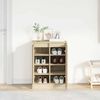 vidaXL Παπουτσοθήκη Sonoma Δρυς 57x34x76 εκ. από Επεξεργασμένο Ξύλο