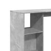 vidaXL Τραπέζι Κονσόλα με Ράφι Γκρι Σκυρ 124x46x103,5εκ. Επεξεργ. Ξύλο