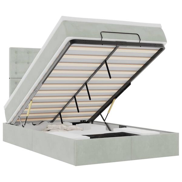 vidaXL &Omicron;&theta;&omega;&mu;&alpha;&nu;&iota;&kappa;ό &kappa;&rho;&epsilon;&beta;ά&tau;&iota; &mu;&epsilon; &sigma;&tau;&rho;ώ&mu;&alpha;&tau;&alpha; & LEDs &Alpha;&nu;&omicron;&iota;&chi;&tau;ό &gamma;&kappa;&rho;&iota; &Beta;&epsilon;&lambda;&omicron;ύ&delta;&omicron;