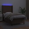vidaXL &Kappa;&rho;&epsilon;&beta;ά&tau;&iota; Boxspring &mu;&epsilon; &Sigma;&tau;&rho;ώ&mu;&alpha; & LED &Kappa;&alpha;&phi;έ 90x190 &epsilon;&kappa;. &Sigma;&upsilon;&nu;&theta;. &Delta;έ&rho;&mu;&alpha;