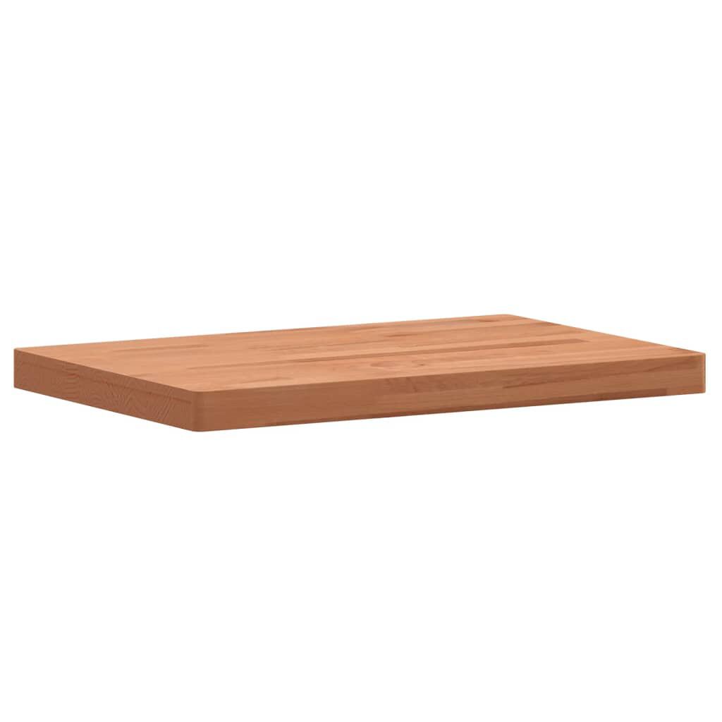 vidaXL Πάγκος Μπάνιου 80 x 40 x 4 εκ. από Μασίφ Ξύλο Οξιάς