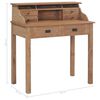 vidaXL Γραφείο 90 x 50 x 100 εκ. από Μασίφ Ξύλο Teak