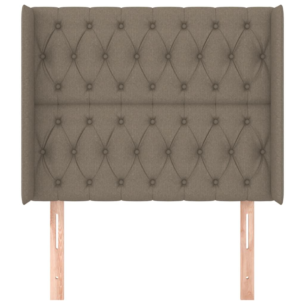 vidaXL Κεφαλάρι με Πτερύγια Taupe 103x16x118/128 εκ. Υφασμάτινο