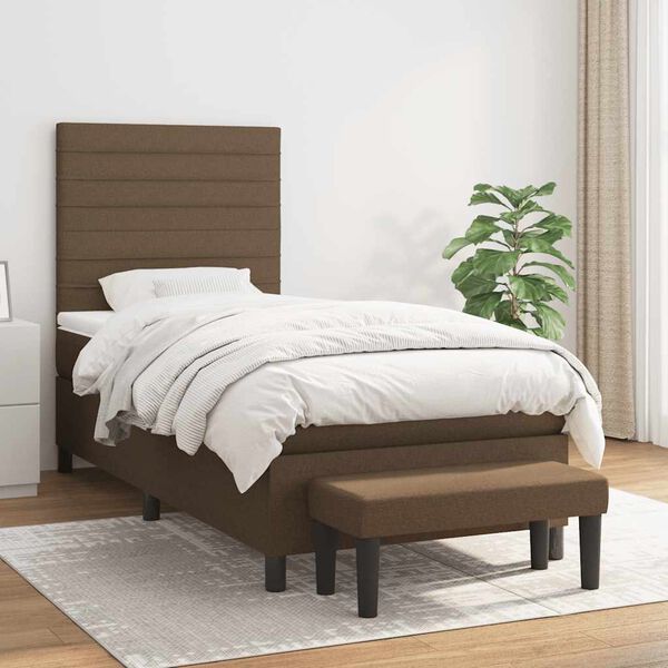vidaXL &Kappa;&rho;&epsilon;&beta;ά&tau;&iota; Boxspring &mu;&epsilon; &Sigma;&tau;&rho;ώ&mu;&alpha; &Sigma;&kappa;&omicron;ύ&rho;&omicron; &Kappa;&alpha;&phi;έ 90x200 &epsilon;&kappa;. &Upsilon;&phi;&alpha;&sigma;&mu;ά&tau;&iota;&nu;&omicron;