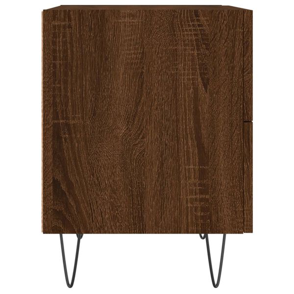 vidaXL Κομοδίνο Καφέ Δρυς 40 x 35 x 47,5 εκ. από Επεξεργ. Ξύλο