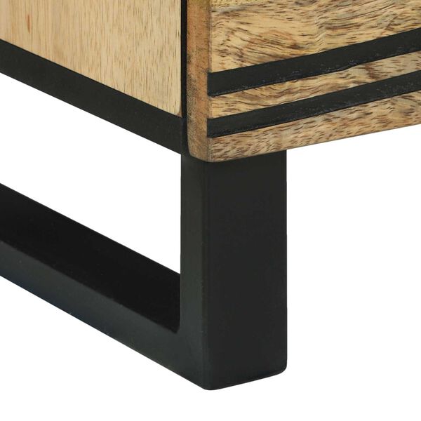 vidaXL Ντουλάπι TV με συρτάρι Καφέ 70 x 33 x 46 εκ Μασίφ ξύλο μάνγκο
