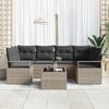 vidaXL Σετ Καναπέ Κήπου 7 pcs Ανοιχτό γκρι και Σκοτεινό γκρι